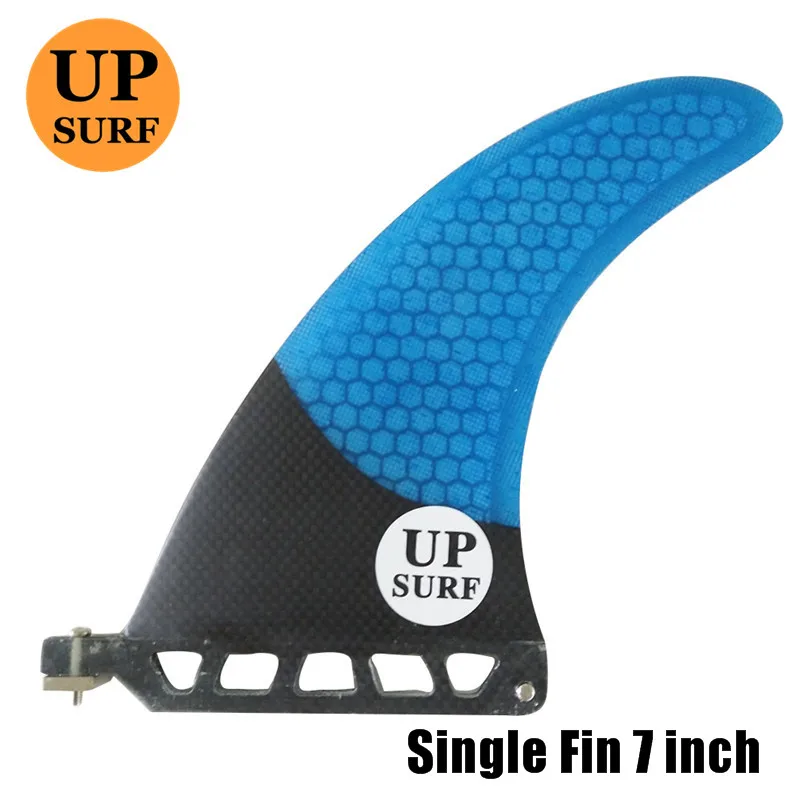 

Surfboard 7"Fins Single Fin UPSURF logo central fin Fibreglass SUP Board Quilhas Fins