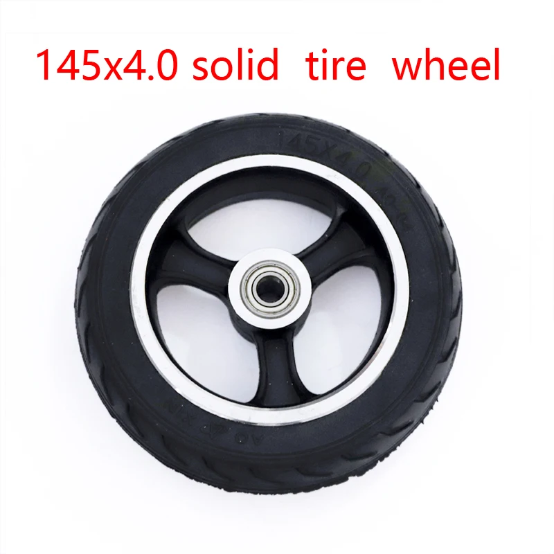 5/5.5 /6 inch solid wheels 5'' 5.5x2 145x40 6x2 solid tyre tire and alloy rim for Fast wheel F0,jackhot,Nes carbon fiber scooter