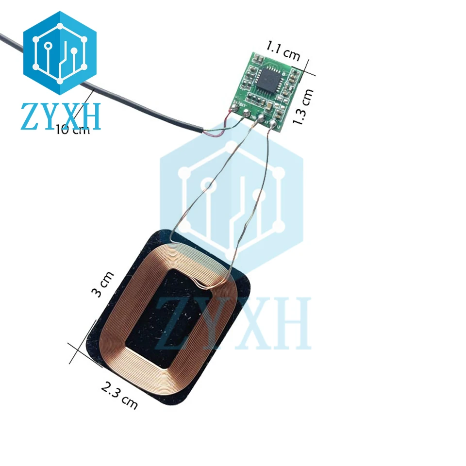 3W Mini Qi Wireless Charger Module Receiver PCBA Circuit Copper Coil Board Universal Charging For Samsung Huawei Xiaomi