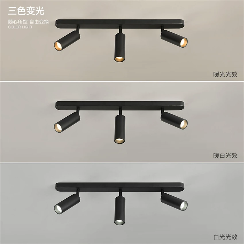 Nordic led long straight bar ceiling lights home downlight living room background wall cloakroom