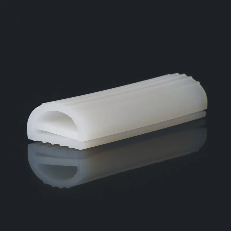 Imagem -04 - Fita de Vedação de Borracha de Silicone em Forma de e Tira Resistente a Altas Temperaturas 5m Branca
