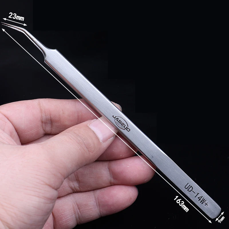 SAYTL Electronics Industrial Tweezers Anti-static Curved Straight Tip Precision Stainless Forceps Phone Repair Hand Tools Sets