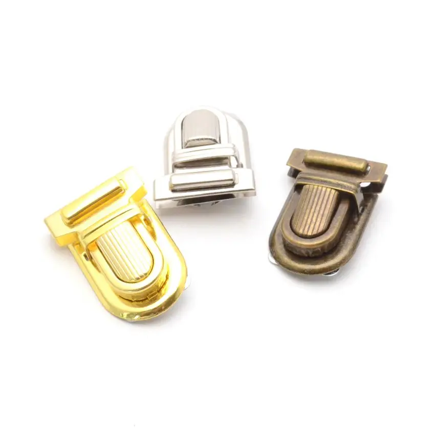 20 Sets silver/Gold/ bronze Handbag Bag Accessories Purse Snap Clasps/ Closure Lock 22mm x34mm