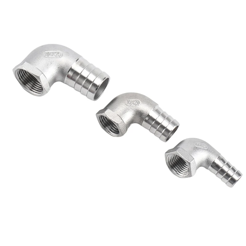 304 Edelstahl Inneren Draht Pagode Ellenbogen 90 Grad Innengewinde Garten Wasser Rohr Armaturen