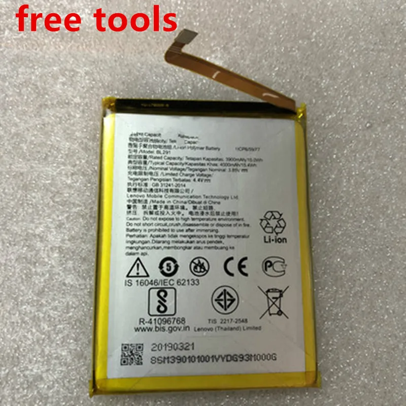 

new High Quality 3900mAh BL291 Battery For Lenovo A5 L18011 Smartphone+free tools