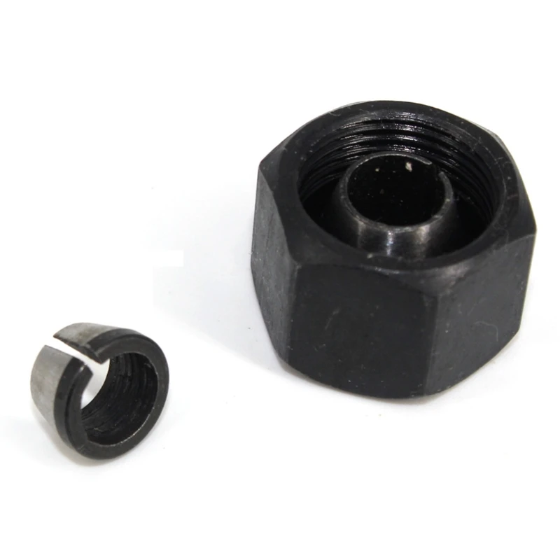 6mm 6.35mm 8mm Collet Chuck Adapter With Nut Engraving Trimming Machine Electric Router High Precision Bit