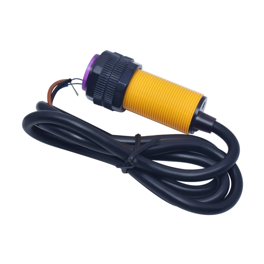 Smart Car Robot E18-D80NK Infrared Obstacle Avoidance Photoelectric Sensor Proximity Switch 3-80cm Detection Range Adjust