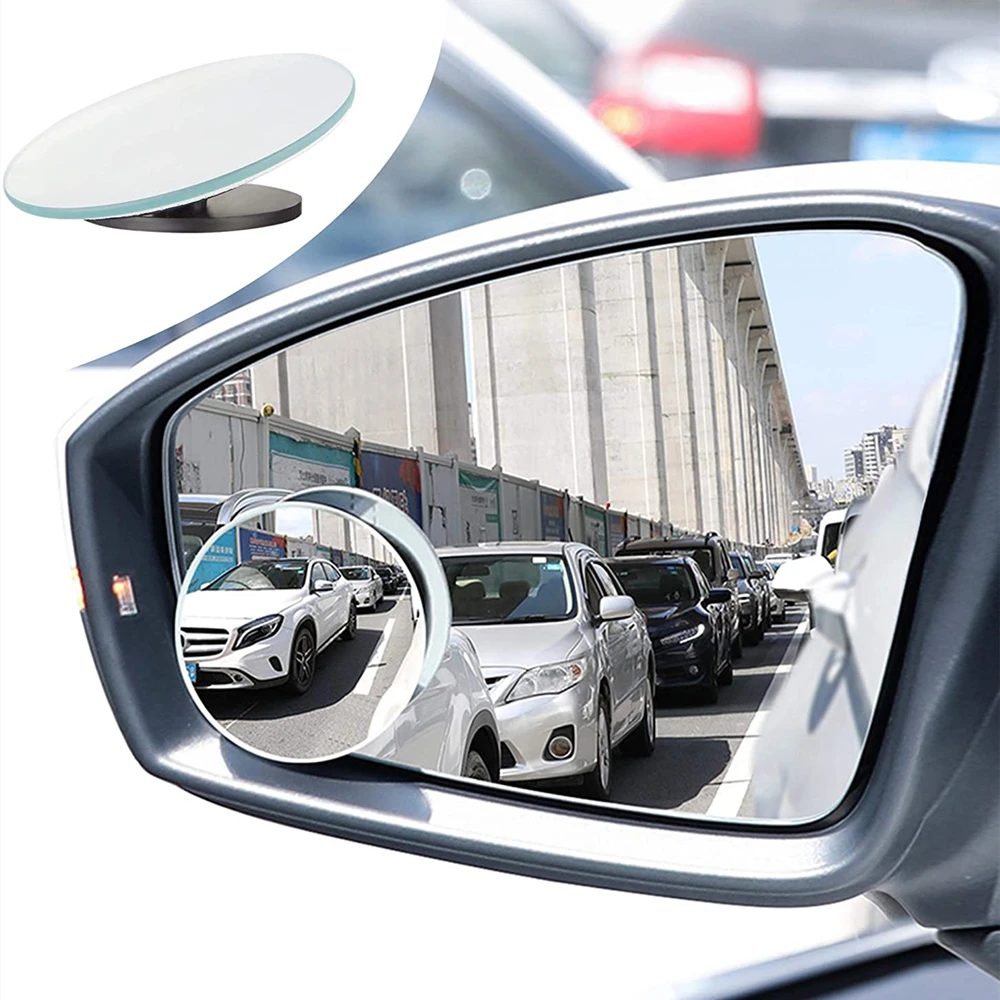 

Автомобиль 360 градусов HD сбоку Зеркало для слепой зоны зеркало заднего вида Бескаркасный ультратонкий Широкий формат круглое выпуклое Регулируемый поворот ваши зеркала и добавит позитива вашей поездке