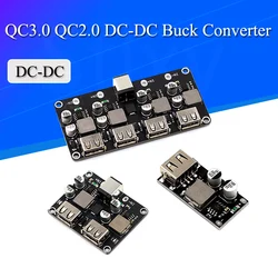 USB QC3.0 QC2.0 DC-DC Buck Converter Charging Step Down Module 6-32V 9V 12V 24V to Fast Quick Charger Circuit Board 3V 5V 12V