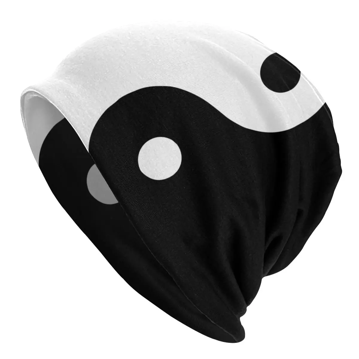 Yin Yang Minimal Bonnet Hat Tai Chi Knitting Hats Hip Hop Ski Skullies Beanies Hat Men's Women's Warm Head Wrap Caps