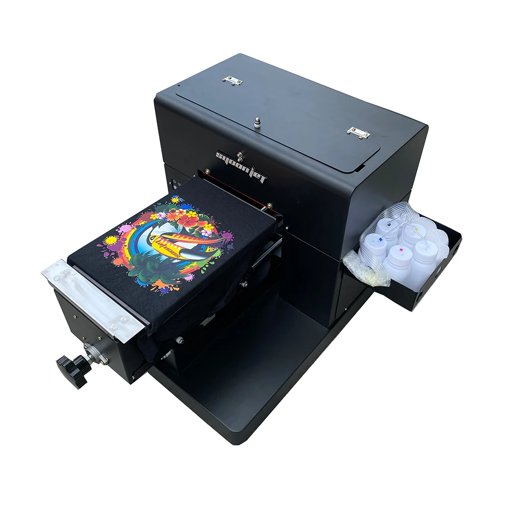 Multi-function a4 dtg Tshirt hoodies textile garment Phone case PVC card flatbed Printer printing machine