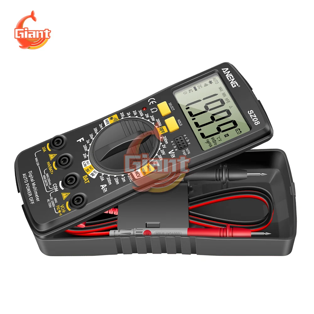 ANENG SZ08 Ultra-thin multimeter Digital high-precision multi-function Fully automatic portable digital display maintenanceMeter