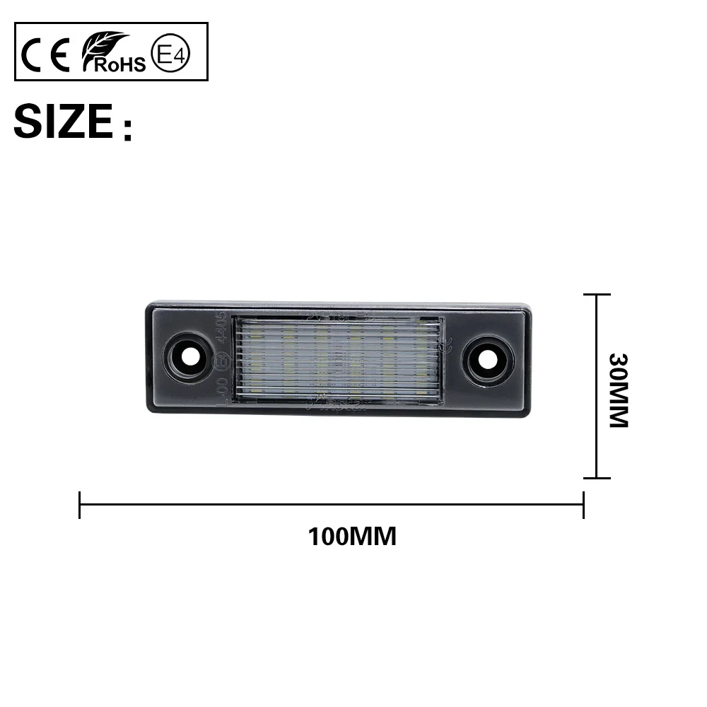 2Pcs LED Number License Plate Light Lamp Error Free For Chevrolet Chevy Cruze 2011 2012 2013 2014 2015 Chevy Spark 2016-2020