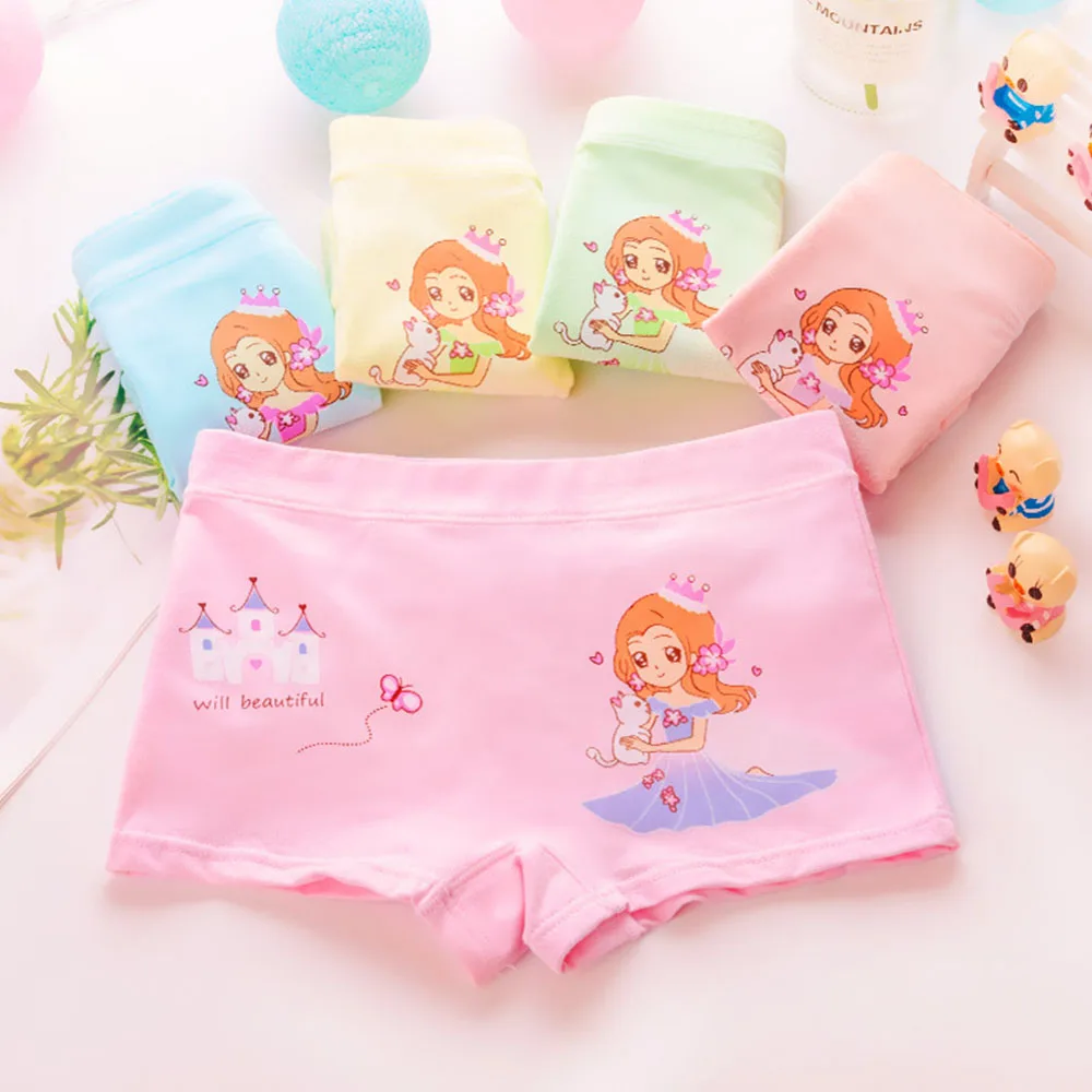 Children\'s Underwear for Kids Cartoon Shorts Soft Cotton Underpants Boys Panties Car Princess Cartoon 5Pcs/Lot