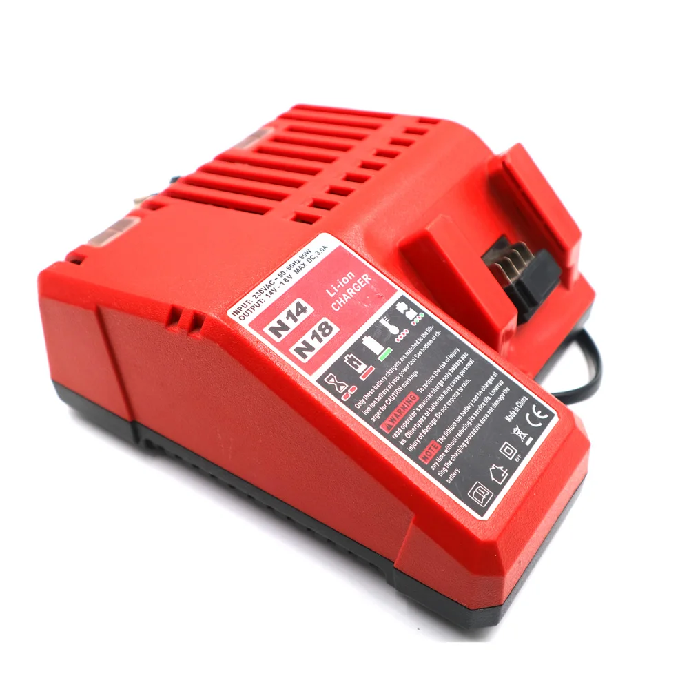 C & P MIL Ch02 M14BX 14.4V ~ 18V 48-59-1812 M18BX M12 48-11-1815 48-11-1850/1830/1840 شاحن بطارية ليثيوم أيون لميلووكي