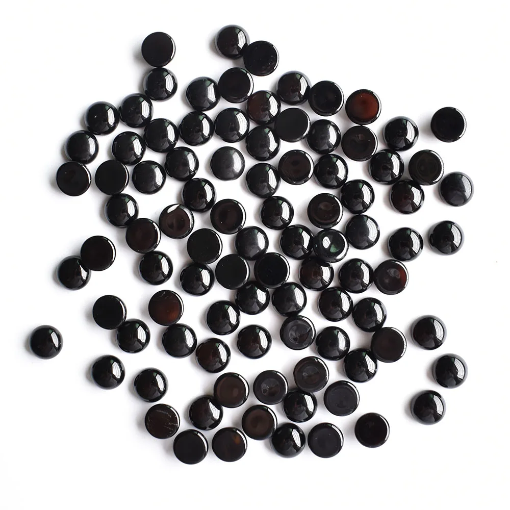 Großhandel 50 Stück/Los, modische, hochwertige, sortierte Naturstein-Cabochon-Perlen für Schmuckzubehör, 8 mm, kostenlos. – Detail 10