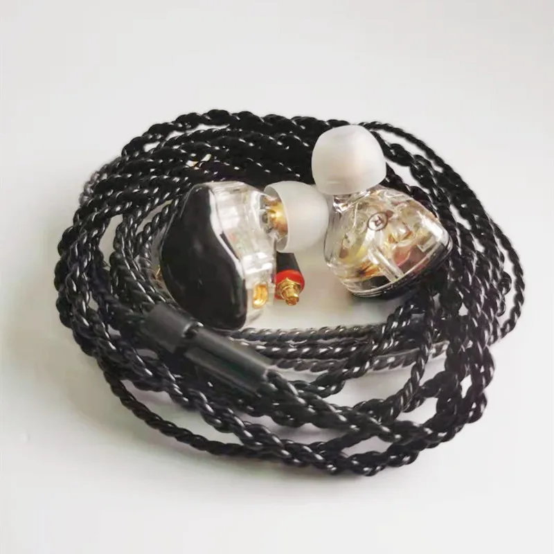 Hanadomi 2BA + 1DD auriculares híbridos MMCX estéreo Hifi potentes auriculares con Cable desmontable auriculares con Monitor con cancelación de ruido