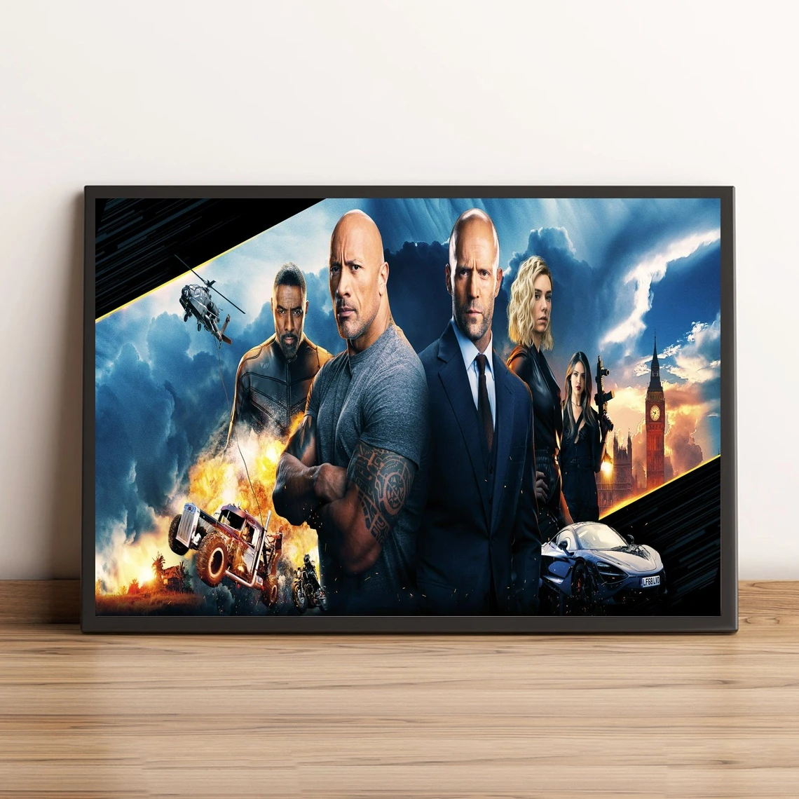 Fast & Furious Presents Hobbs & Shaw Movie Poster Canvas Print Home Decoration Wall Painting (No Frame)