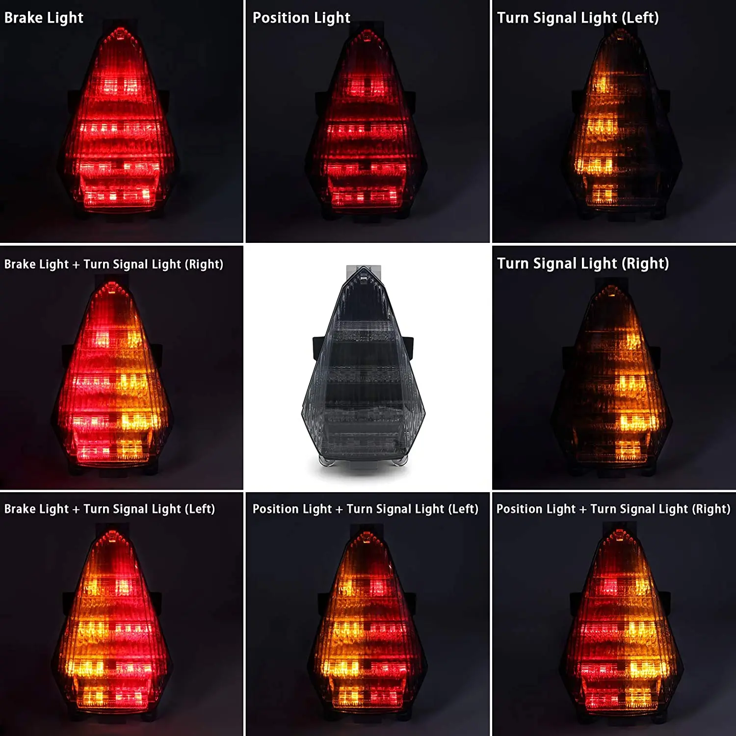 Rear Tail Light Integrated LED Turn Signals Taillight For Yamaha YZF R6 2006-2013 2007 2008 2009 2010 2011 2012