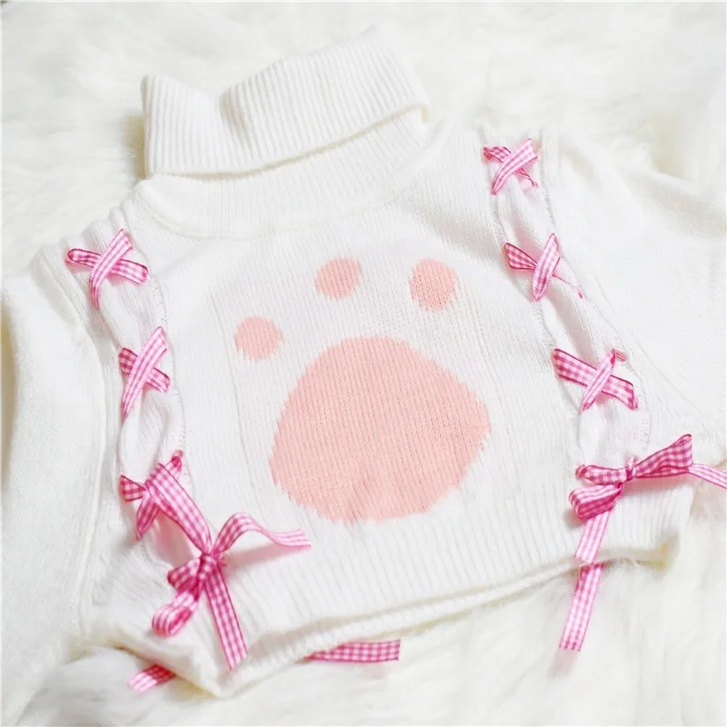 AniLV Cartoon Anime Kawaii Cute Cat Paw Turtleneck Sweater Swimsuit Costume Lolita Gir Pajamas Uniform Pool Party Cosplay