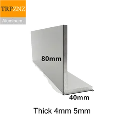 40x80mm,thick 4mm5mm,6063 Right  Angle aluminum,L-shaped aluminum alloy,Aluminum edging triangle profile,Decoration Materials