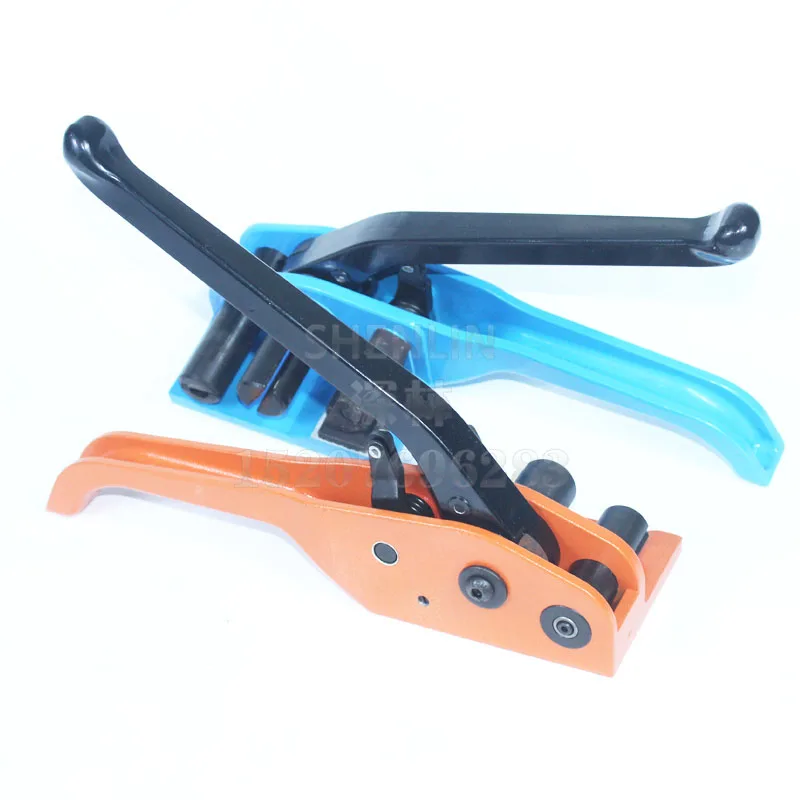 اليد نمط النطاقات آلة دليل أداة الربط الكرتون حزام المعدات XW32/50 حزمة مكثفة التعبئة أداة SHENLIN