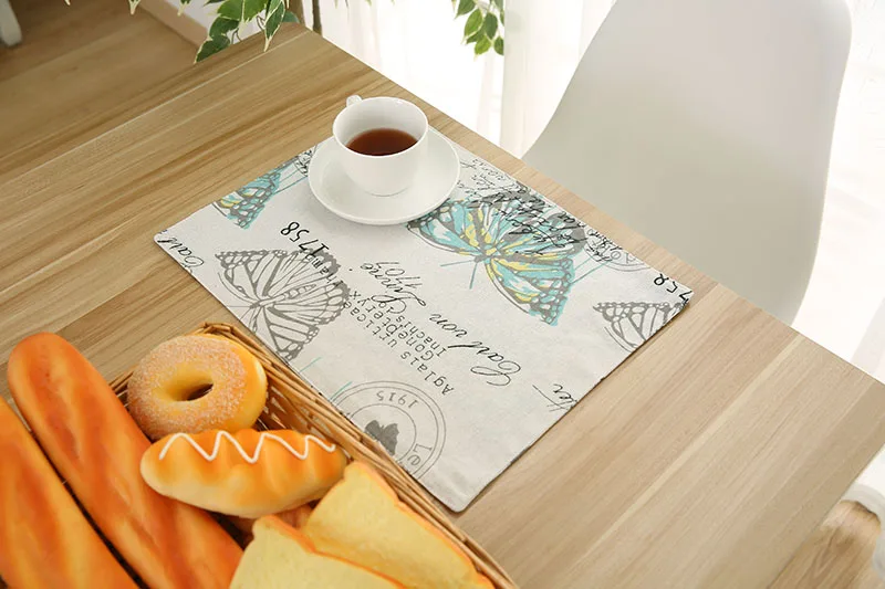 6pcs/lot Blank Sublimation linen Eat mat For Sublimation INK Print DIY Gifts Heat Press Transfe