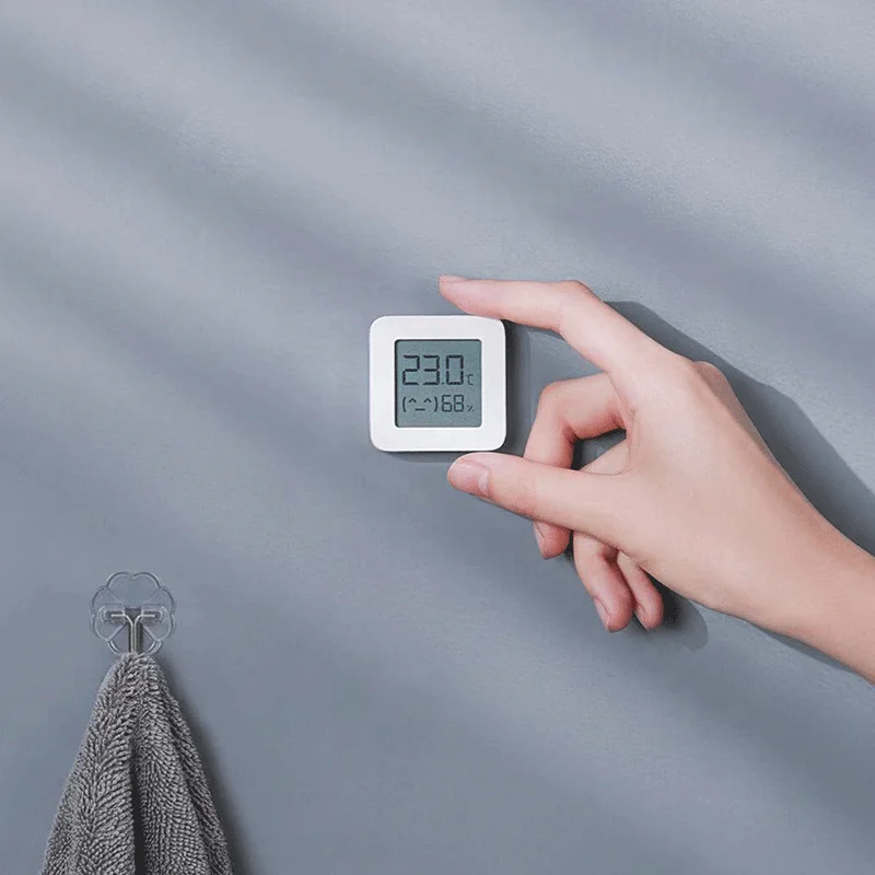 Xiaomi Mijia 2 Termómetro Digital, higrómetro eléctrico inteligente inalámbrico, compatible con Bluetooth, LCD, funciona con la aplicación Mijia