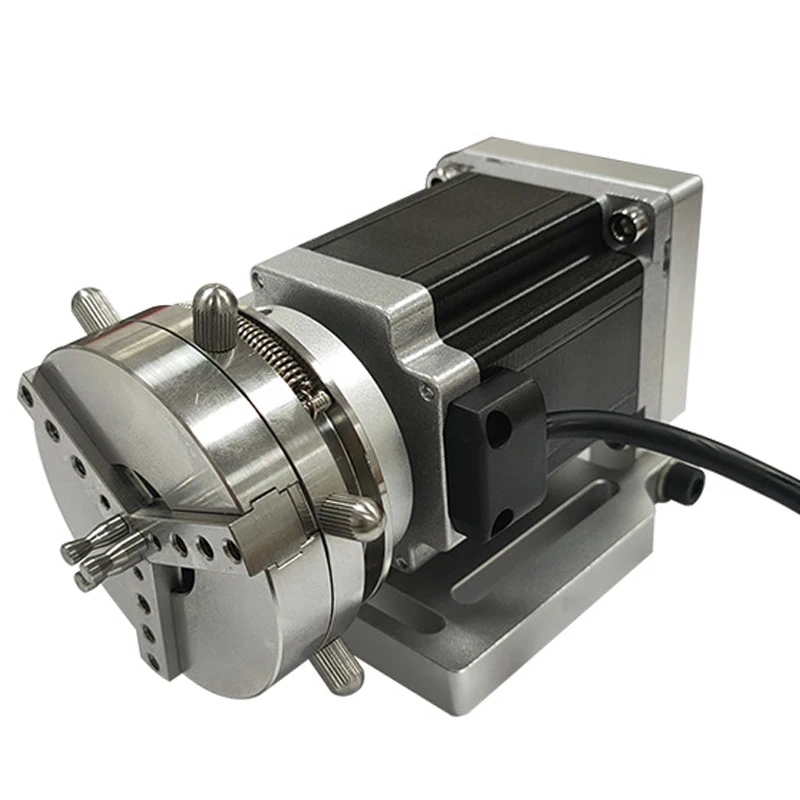 HT-69 Mini Self-locking Rotary Clamp Laser Marking Machine Welding Machine Rotating Shaft Ring Bracelet Rotating Marking Chuck