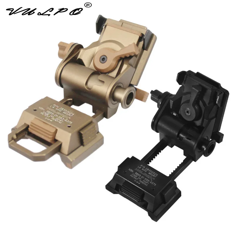 VULPO Helmet Accessories CNC Aluminum L4G24 NVG Helmet Mount & J-Arm For PVS-15 PVS-18 or PVS14 Night Vision Goggles