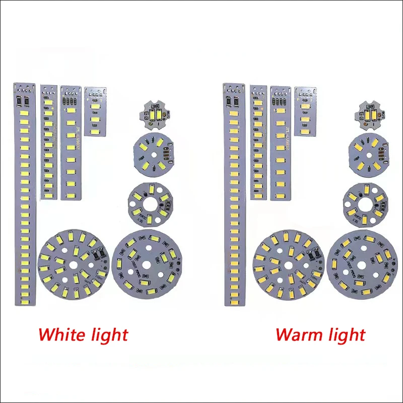 COMPSON 1 pz 5730 SMD 5V LED lampada bordo sorgente luminosa USB universale un colore perline lampada luce bianca calda 1W2W3W5W10W12W.