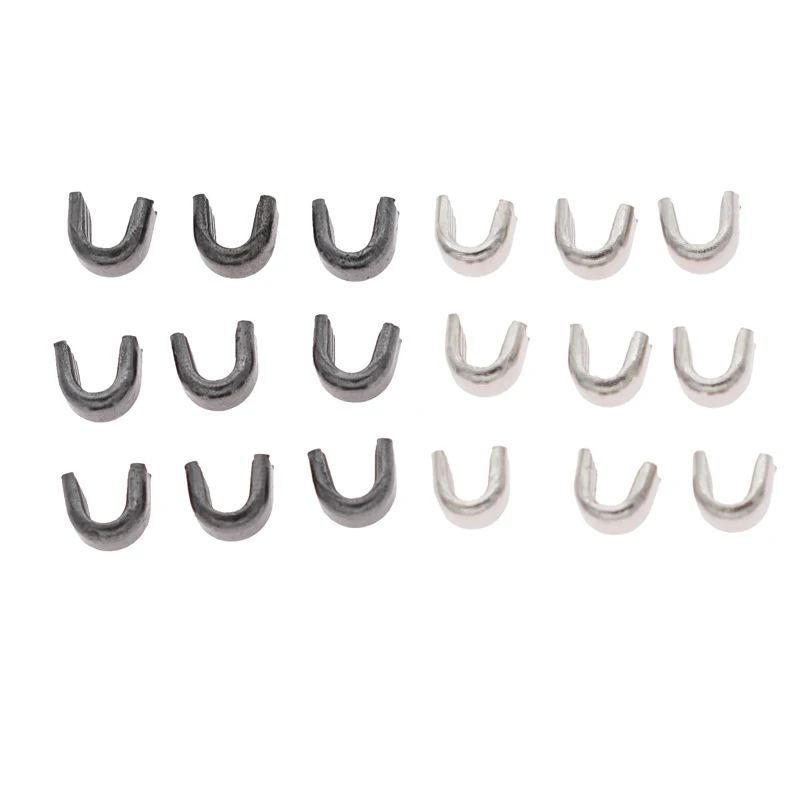 New 260Pcs 3# Metal Zipper UP Stopper U Shaped Opening Handmade Craft Clothes Pants Diy Sewing Zipper Accessories