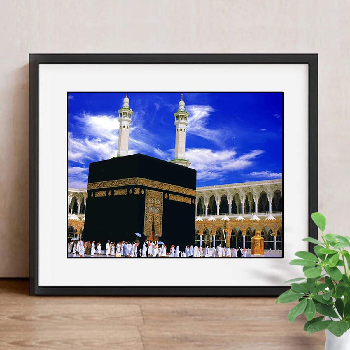 5D DIY Diamond Painting Full Square Diamond Mosaic Mosque Picture Of Rhinestone Embroidery Religion Decor Home Islamism