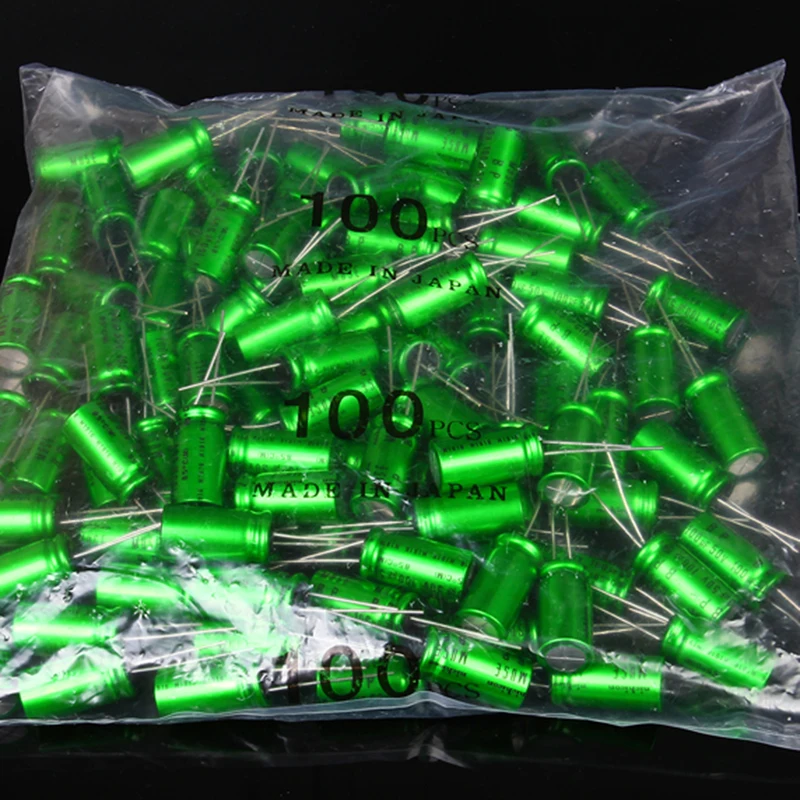 100% Original hifi Muse ES electrodeless BP green electrolytic capacitor 100uF 25V