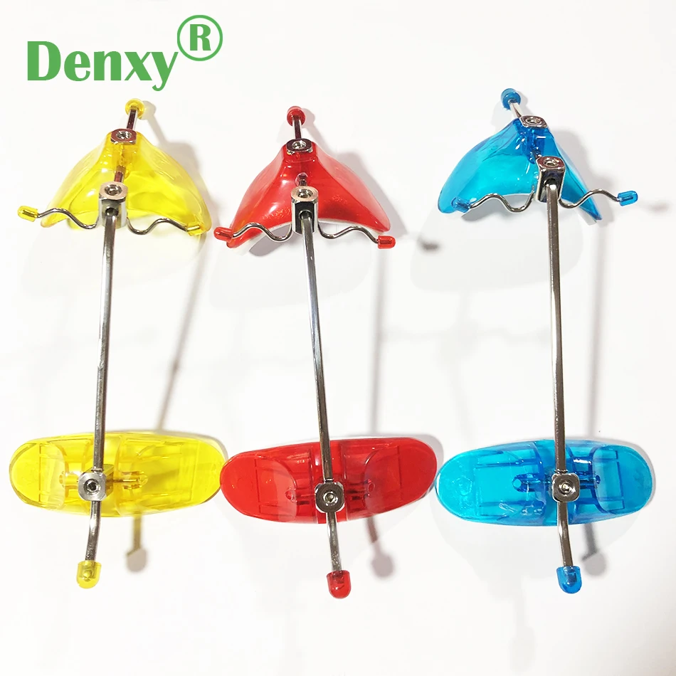 Denxy 2pcs Children/Adult Dental face mask Single pole Dental reverse pull headgear Children bracket dental orthodontic elastic