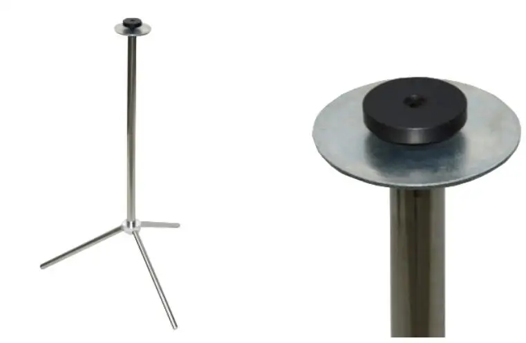 Stainless Steel Table Base CW With Connecter Magic TricksStage Used To Table Top Magia Illusion Gimmick Props Accessories