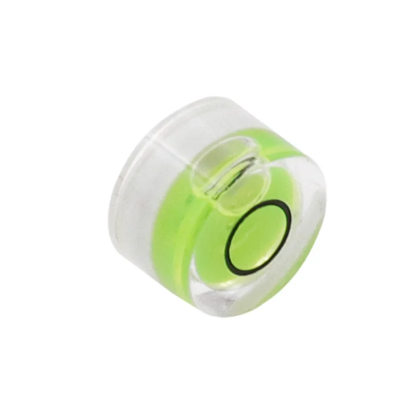 1PC 9.8 * * * * * * * 6มม.ความแม่นยำสูงระดับ Spirit ลูกปัดอะคริลิครอบ Mini Bubble ระดับเครื่องมือแนวนอนเครื่องมือสำหรับ Turntable