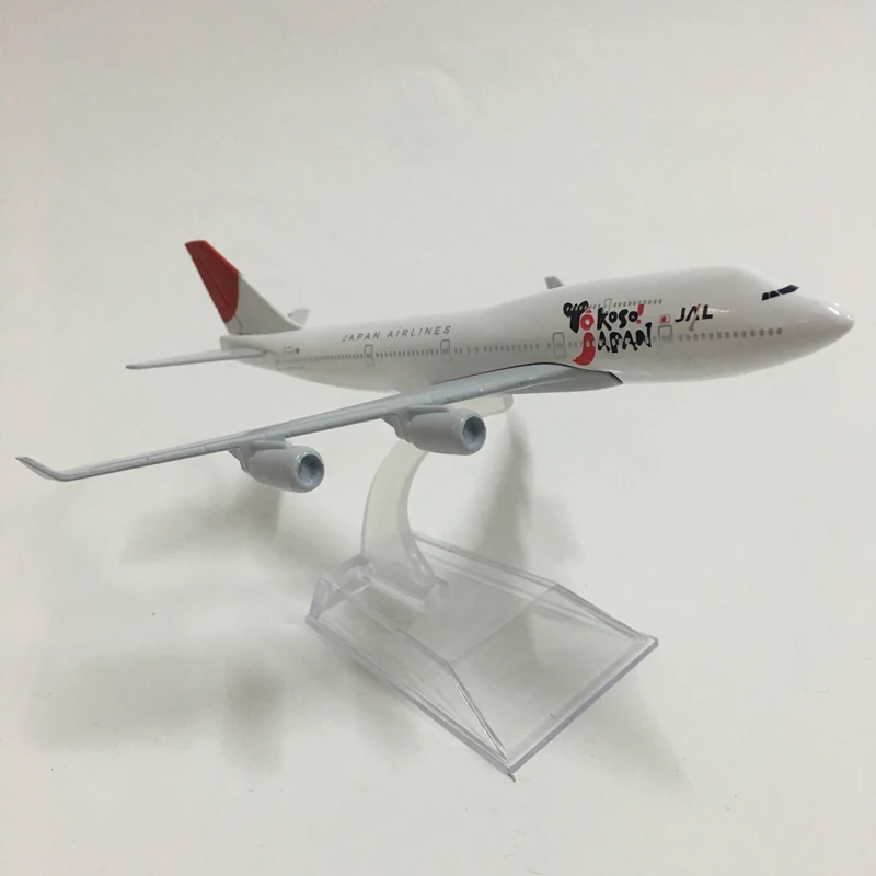 JASON TUTU 16cm JAPAN Airlines Boeing 747 Plane Airplane Model Aircraft Model Diecast Metal 1/400 Scale Planes