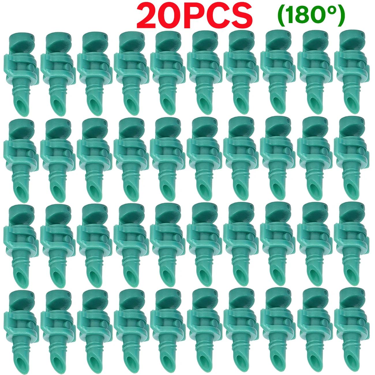 20 Pcs 90/180/360 Graden Hoek Eenvoudige Breking Nozzle Sprinkler Hoofd Draad Verbinding Tuin Boom Irrigatie Mist Spuit