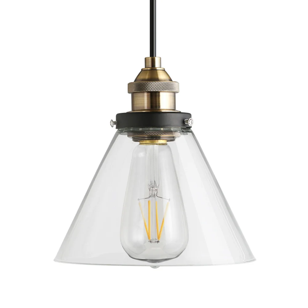 Vintage Retro Edison Glass Chandelier Living Room Lamp Ceiling Light Pendant E27 Decoration Bedroom Dining Room Restaurant Bar
