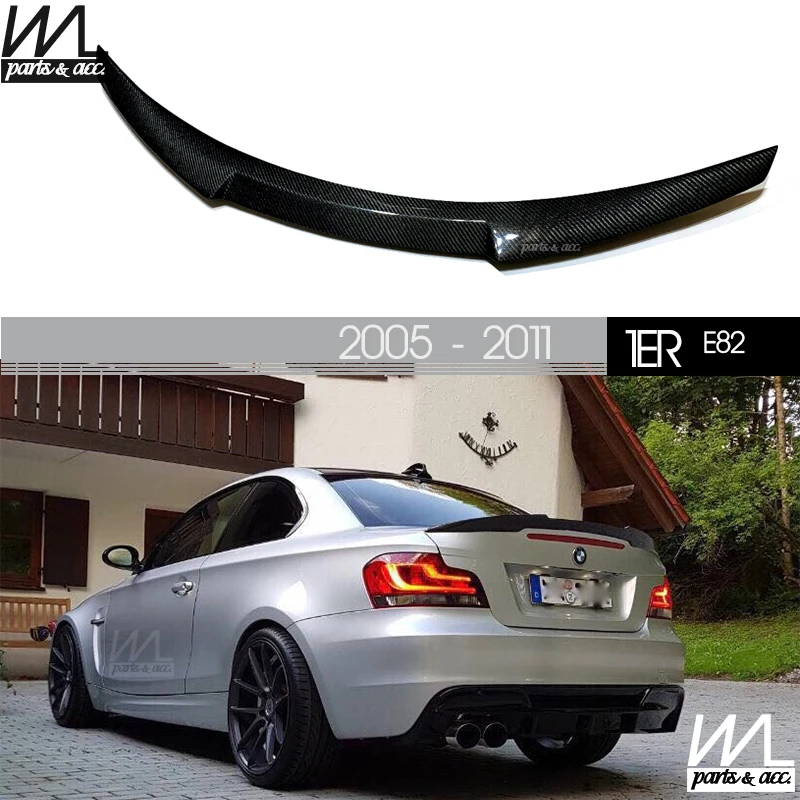 

E82 Carbon Fiber Rear Trunk Spoiler Duckbill Wing for BMW 1 Series Coupe 2006 - 2012 & 1M 2-Door