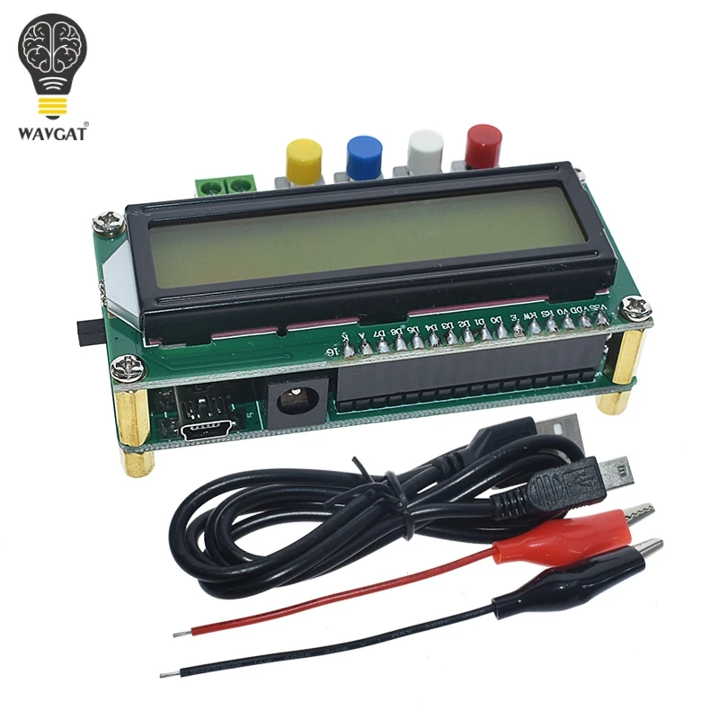 LC-100A Digital LCD Capacitance meter inductance table TESTER LC Meter Frequency 1pF-100mF 1uH-100H LC100-A + Test clip