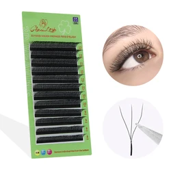 GLAMLASH W Shape Eyelash Extensions 3D4D5D Premade Volume Fan Lashes YY Style Lashes New Faux Mink Volume Lashes Natural Eyelash