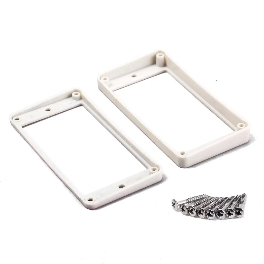 1 Set White Plastic Pickup Mounting Ring for  SG Electric Guitar Accessory