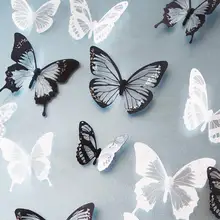 36pcs 3D Butterfly Wall Stickers Decorative Diamonds #3