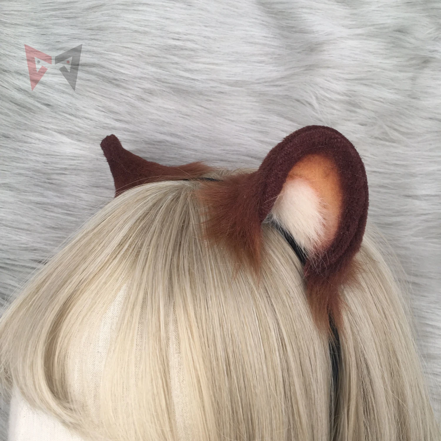 MMGG New  Tate no Yuusha no Nariagari Raphtalia cosplay brown bear ears headwear  original handmade work headband