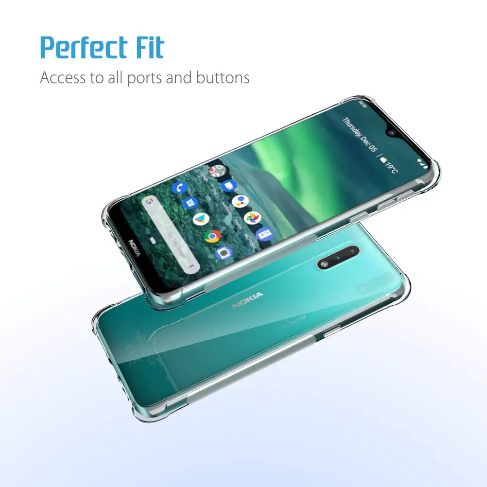 Soft tpu Case for Nokia 2.4 2.3 2.2 2.1 3.1 Plus 5.1 5.3 5.4 X5 on Nokia X20 X10 Crystal Soft Silicone Slim Clear TPU Back Cover