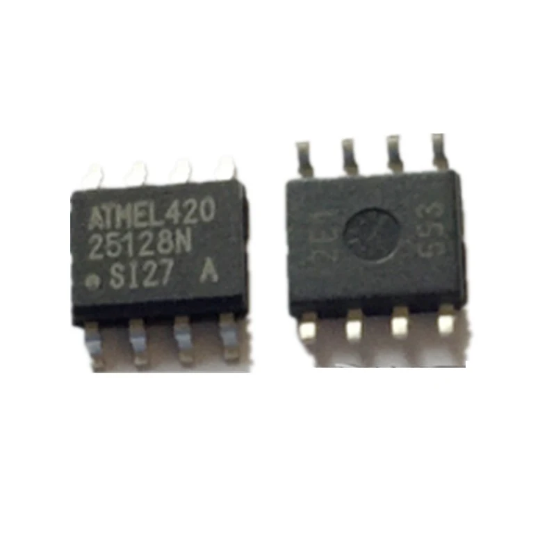 Modelo da memória IC para Motorola Walkie Talkies, AT25128, GP328, GP338, GP88S, GP3688, PRO5150, EP450, PTX760, MTX960, rádio, EEPROM 25128, 10 PCes