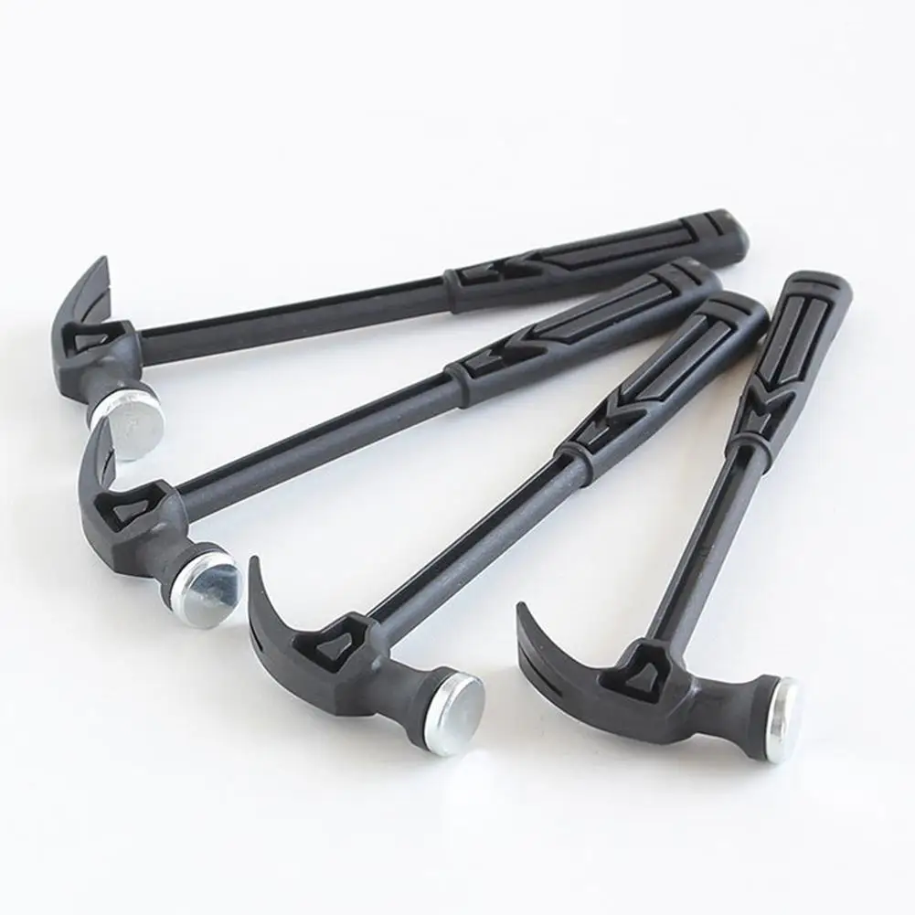 Manico in plastica Mini martello martello da carpentiere lavorazione del legno per uso domestico perforatore per unghie martello da carpentiere in metallo strumento di salvataggio di emergenza