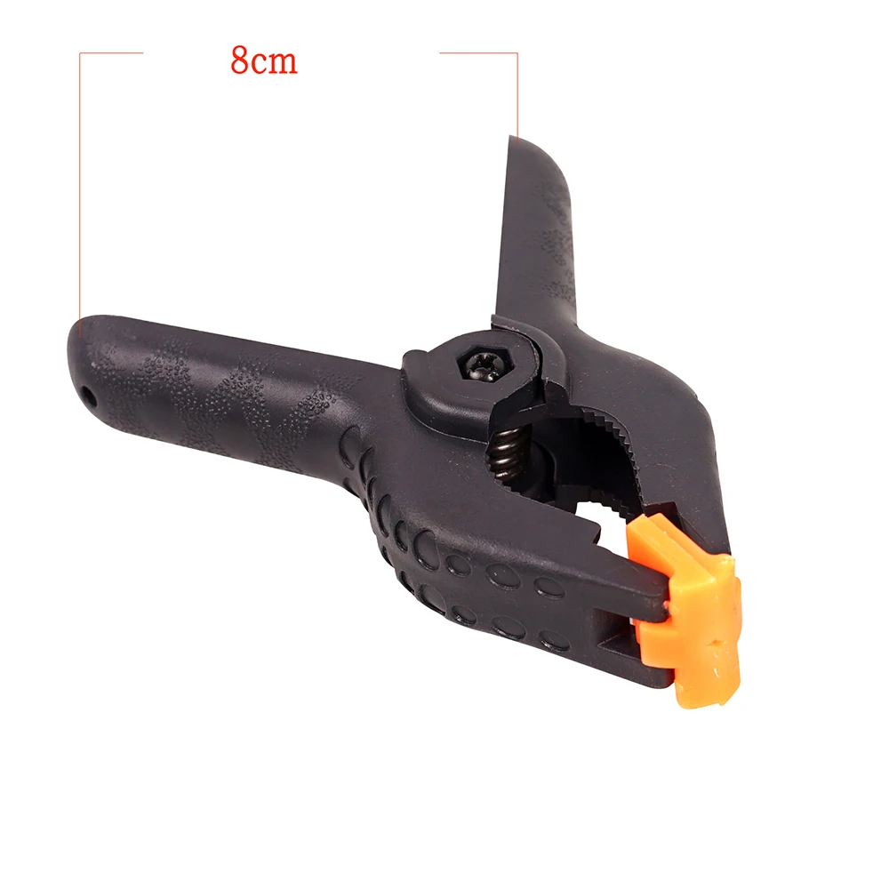 Abrazaderas de resorte de muselina de alta resistencia para fotografía, soporte de fondo para estudio fotográfico, Clip fijo, pantalla verde, 6 piezas